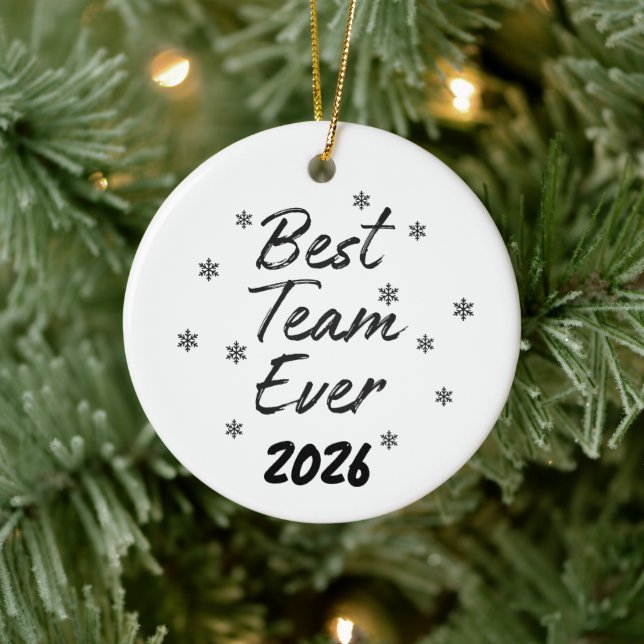 Décoration En Céramique Meilleure Équipe de Collègues  (Arbre)