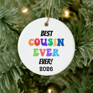 Décoration En Céramique Meilleure équipe de cousins ever