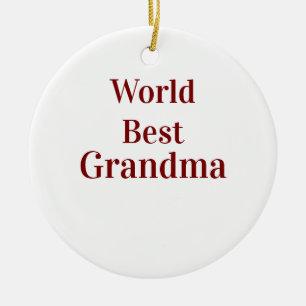 Décoration En Céramique Meilleure grand-mère du monde grands-parents grand