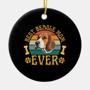 Décoration En Céramique Meilleure maman Beagle Ever, Chien Beagle Drôle Ca