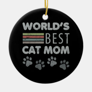 Décoration En Céramique Meilleure maman de chat du monde