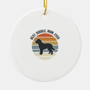 Décoration En Céramique Meilleure maman Doodle vintage pour toujours Desig