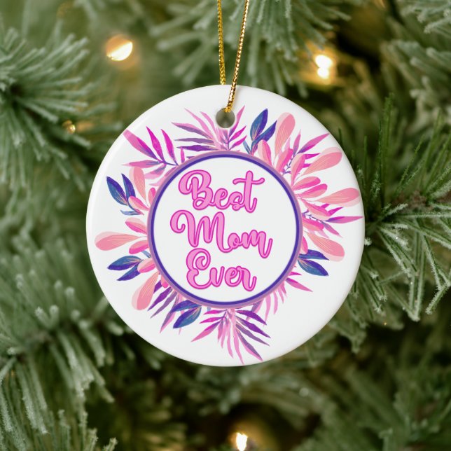 Décoration En Céramique Meilleure maman jamais (Arbre)