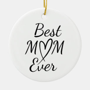 Décoration En Céramique Meilleure Maman Simple Citation