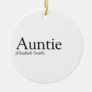 Décoration En Céramique Meilleure Tante du Monde, Tante, Définition de Tia