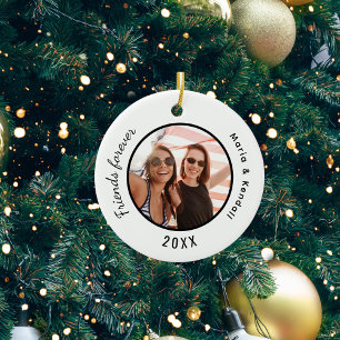 Décoration En Céramique Meilleurs noms de photos d'amis blanc noir