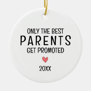 Décoration En Céramique Meilleurs Parents Sont Promus – Année Personnalisé