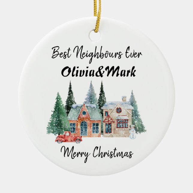 Décoration En Céramique Meilleurs Voisins (Devant)