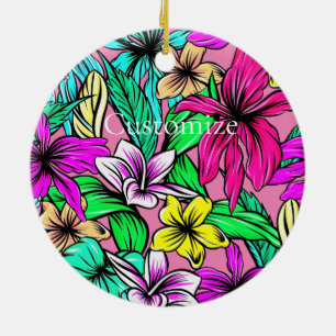 Décoration En Céramique Mélange de fleurs tropicales Thunder_Cove