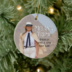 Décoration En Céramique Melania Trump 47e Première dame 2024 Noël