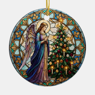 Décoration En Céramique Mémorial de prière Ange dans la mémoire aimée phot