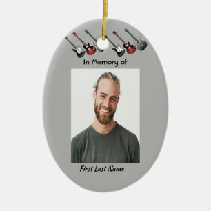 Décoration En Céramique Memorial Keepsaké musicien musique de guitare