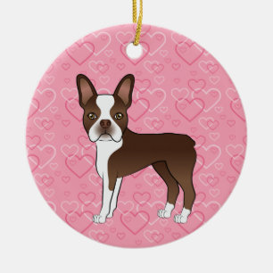 Décoration En Céramique Mémorial pour animal de compagnie Boston Terrier m