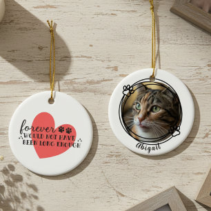 Décoration En Céramique Mémorial pour chat - Souvenir émouvant de perte d'