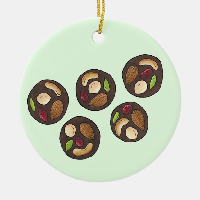 Décoration En Céramique Mendiants Chocolats français Chocolatier Chocoholi (Devant)