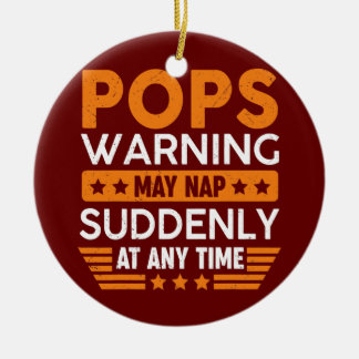 Décoration En Céramique Mens Pops Avertissement Mai Nap Soudain Amusant Gr