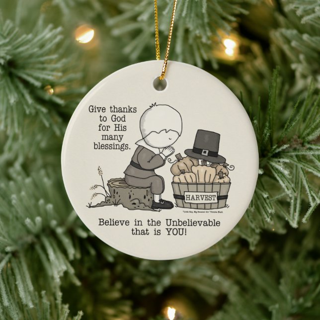 Décoration En Céramique Merci (Arbre)