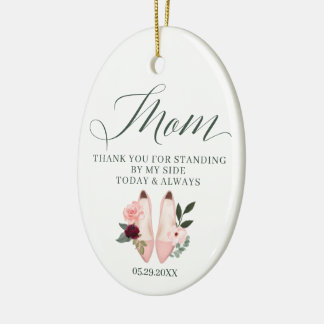 Décoration En Céramique Merci Maman | Se tenir près de mes talons d'aquare