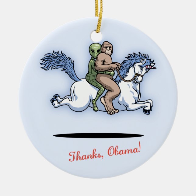 Décoration En Céramique Merci, Obama ! (Devant)