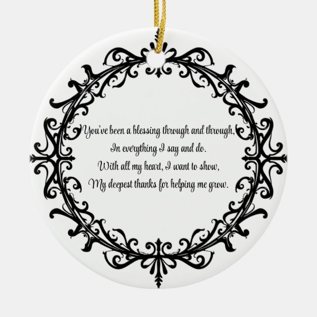 Décoration En Céramique Merci Unisex Flourdissant sur mesure (Devant)