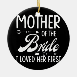 Décoration En Céramique Mère De L'Épouse Je L'Aimais Première Mariée