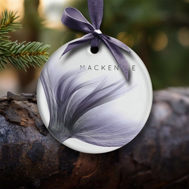 Décoration En Céramique Mermaid Chic | Dusty Lavender Purple Tail personna (Créateur téléchargé)