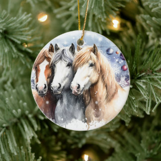 Décoration En Céramique Merry Christmas