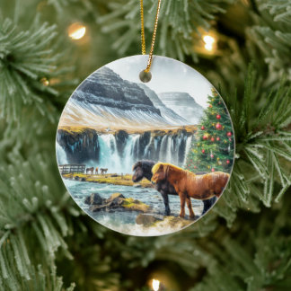 Décoration En Céramique Merry Christmas