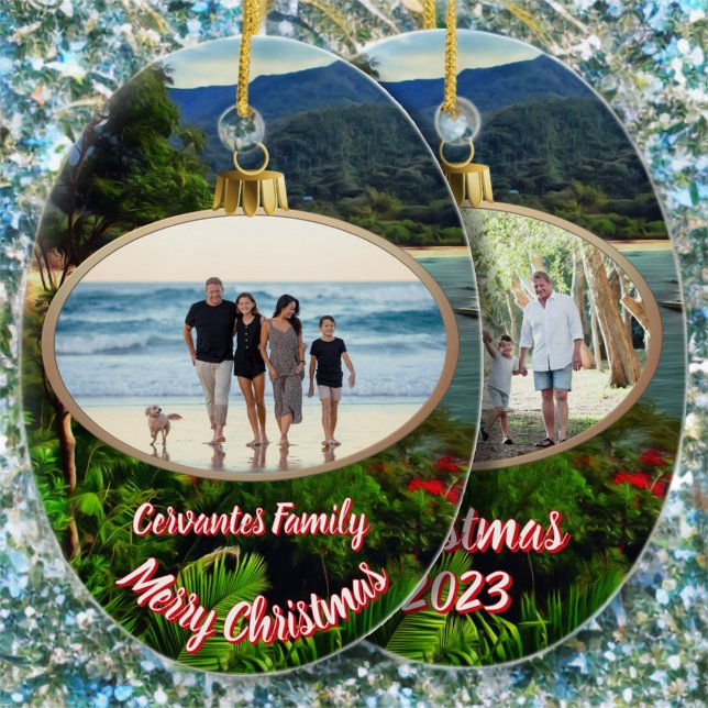 Décoration En Céramique Merry Christmas Family 0828 (Créateur téléchargé)
