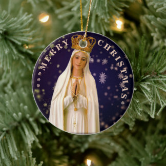 Décoration En Céramique Merry Christmas | Mary virgin | Ceramic Ornament