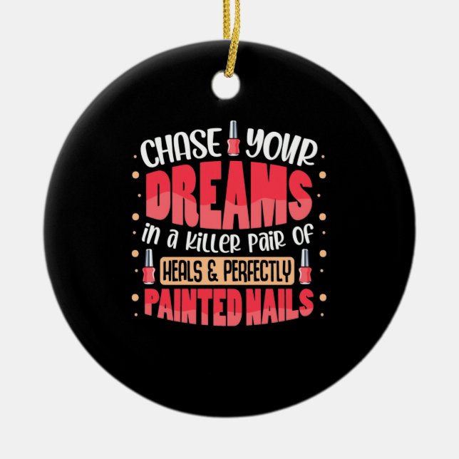 Décoration En Céramique Mes ongles peints de rêves (Devant)