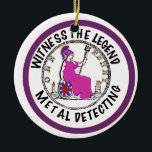 Décoration En Céramique Metal Detectorist<br><div class="desc">Metal detecting
Great gift for the Metal Detectorist</div>