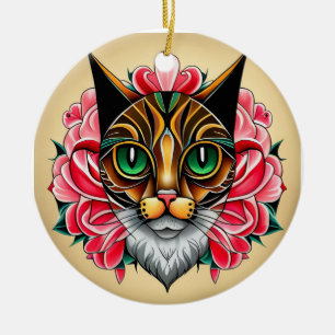 Décoration En Céramique MexiCat : Un conte de tigre dans l'art populaire