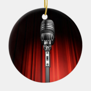 Décoration En Céramique Microphone d'étape