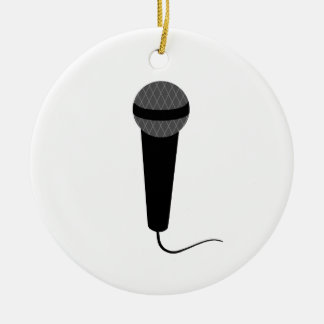 Décoration En Céramique Microphone noir