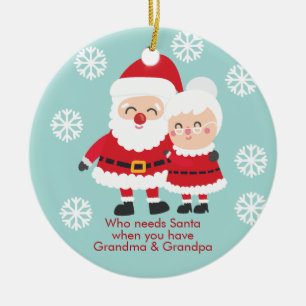 Décoration En Céramique Mignon qui a besoin de Père Noël, de grand-papa et