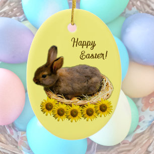 Décoration En Céramique Mignonne lapin bébé - lapin de pâques