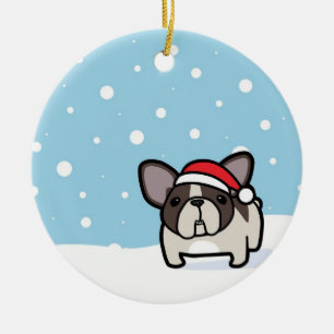 Décoration En Céramique Milou Frenchie pie Brindle