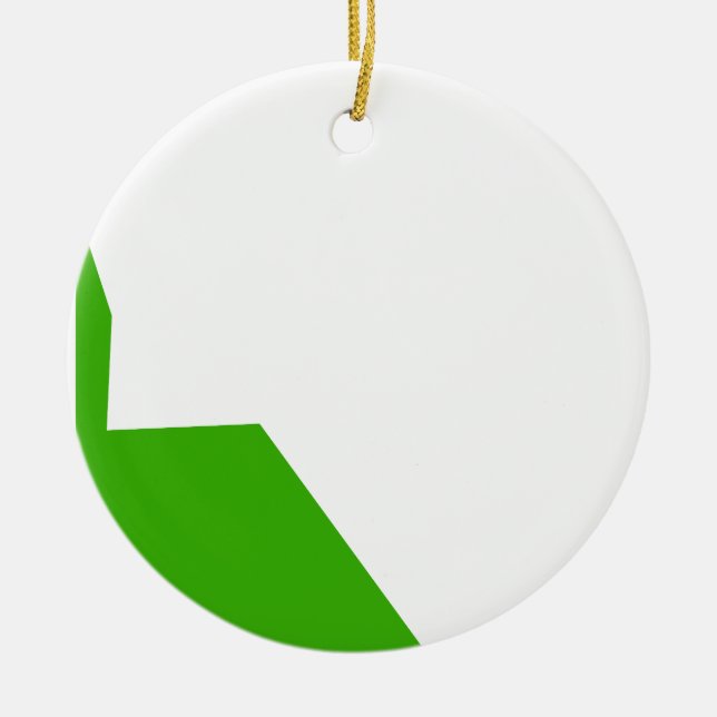 Décoration En Céramique Minimalisme Vert Blanc (Devant)