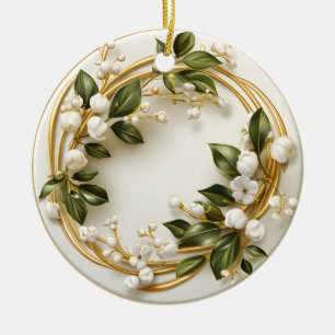 Décoration En Céramique Mistletoe dans un jardin victorien