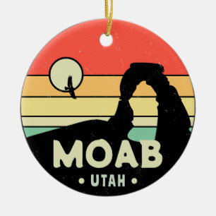 Décoration En Céramique Moab Utah Vintage Desert Sunset Retro Souvenir 60s
