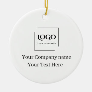 Décoration En Céramique Modèle de logo personnalisé élégant