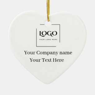 Décoration En Céramique Modèle de logo personnalisé élégant