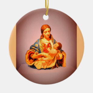 Décoration En Céramique Modèle de Marie et Jésus
