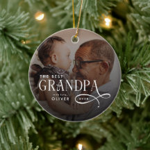 Modern Best GrandPa Ever Photo Personalized