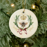 Décoration En Céramique Modern Vintage Botanical Queen Bee<br><div class="desc">Modern Vintage Botanical Queen Bee                                        



bee honey bug insect, 
retro vintage elegant foliage, 
 blossom bouquet botanical garden , 
summer spring floral leaf , 
illustration watercolor drawing luxury, 
 crown art queen nectar, 
 cute beautiful buzz beauty , 
yellow wings flower animal, 
gold wild honeybee nature, 
insect bee honey bug , </div>