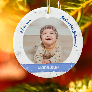 Décoration En Céramique Moderne 2 Photos Baby Boy 1er Noël Godmère