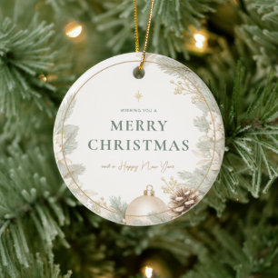 Décoration En Céramique Moderne Élégant Noël Neutre