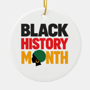 Décoration En Céramique Mois de l'histoire des Noirs Fierté Patrimoine Cul