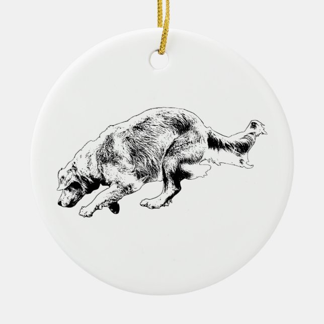 Décoration En Céramique Moment de mouvement Golden Keepsaké (Devant)